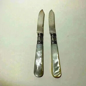 American Cutlery Co. Mother Of Pearl Handle Fruit Knives - Set of 2 - 6”
